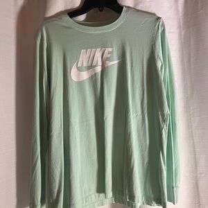 Nike Pastel Green Long Sleeve Tee